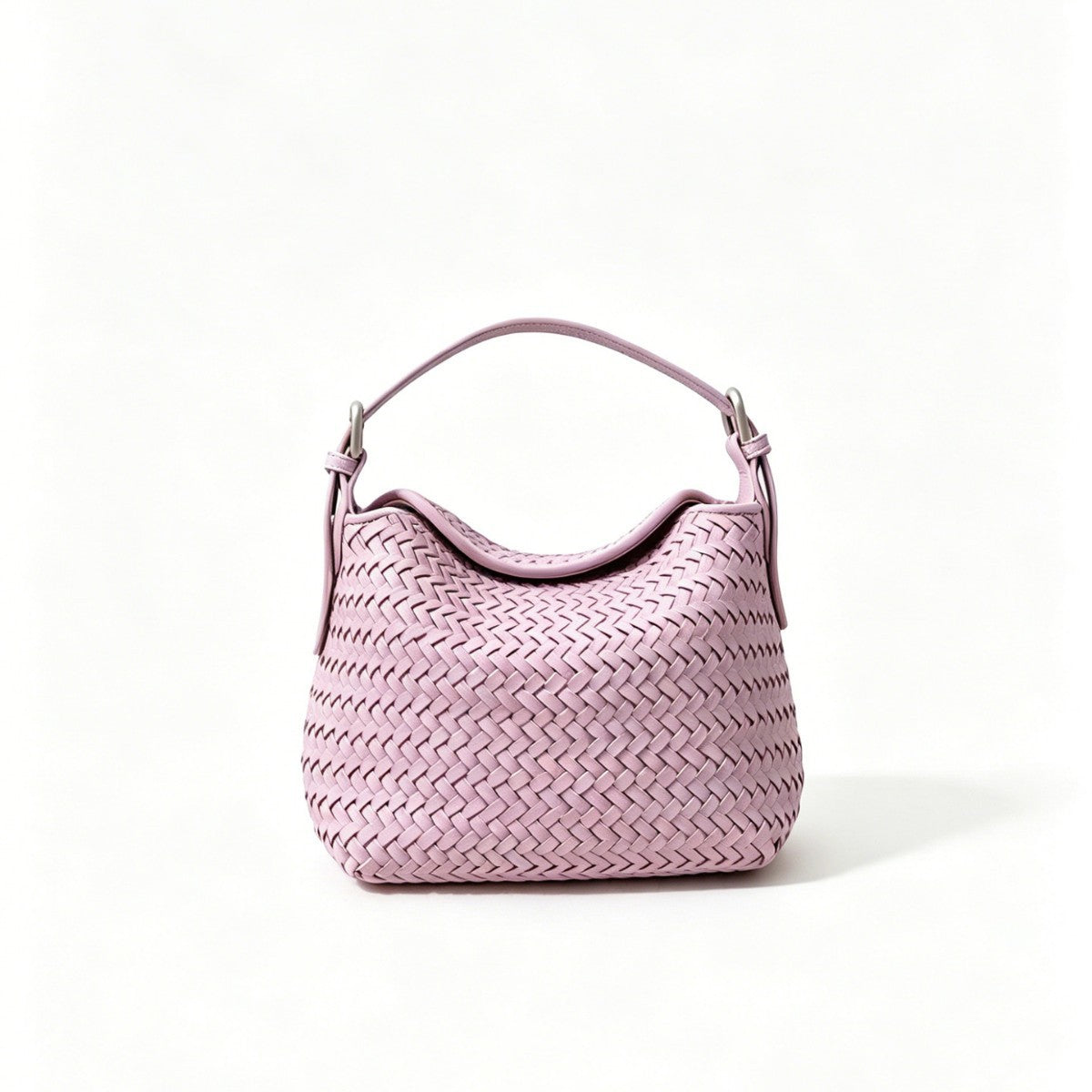 Woven Leather Hobo Bag - Top Grain Cowhide Handbag